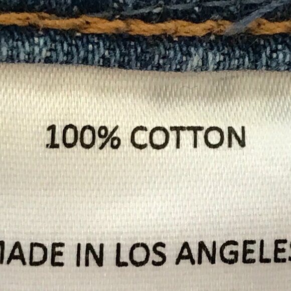 Grlfrnd The Karolina Straight Crop Jeans Women 31 Blue High Rise Distressed - Picture 13 of 15